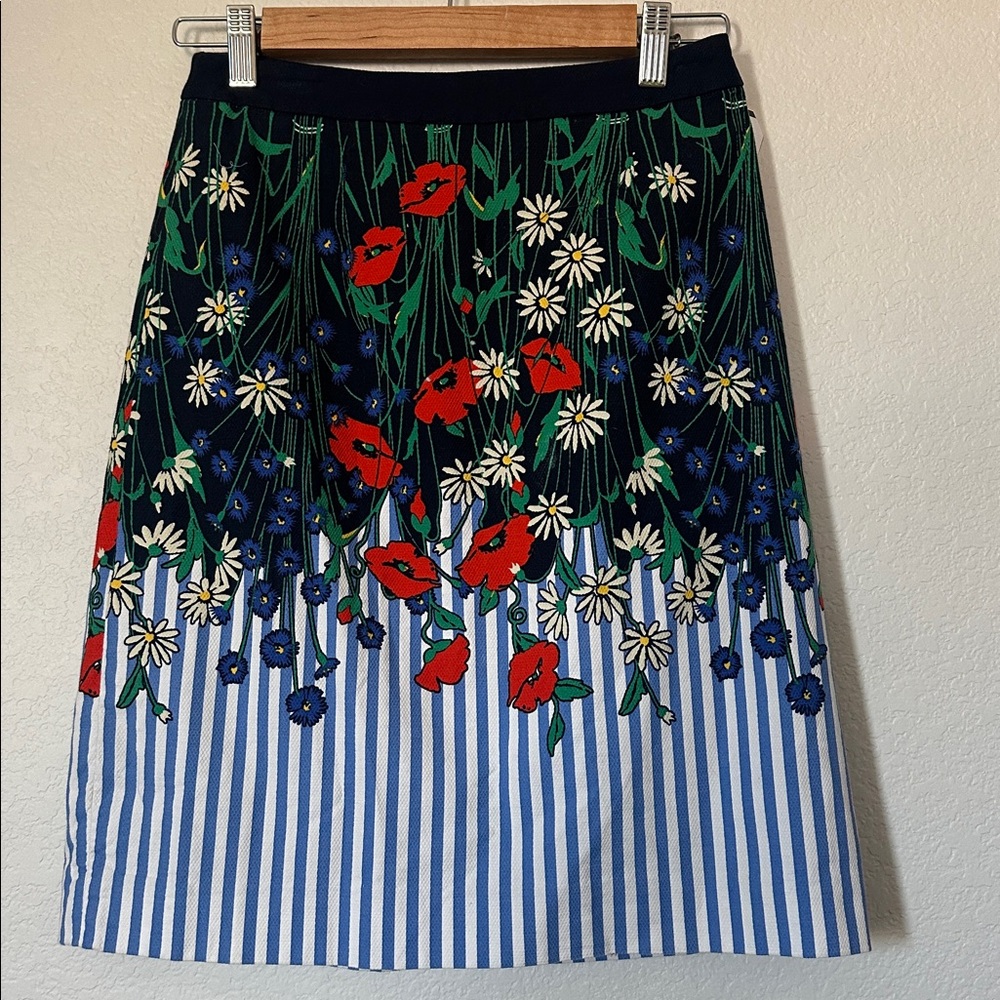 Anthropologie Postmark Lush Vertical Garden Skirt - Picture 4 of 8